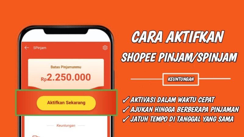 Mengaktfikan Shopee Pinjam