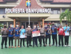 Kejurkab Bola Voli U-21 Kapolresta Banyuwangi Cup 2022 Kontingen Srono Mendapatkan Juara 2.