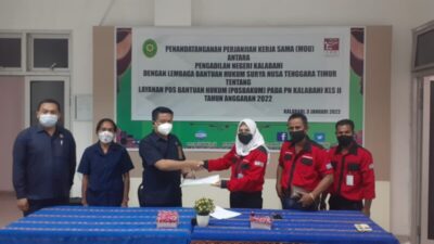 Sinergitas Tetap Terjaga, LBH Surya NTT Kembali Teken MoU Dengan PN Kalabahi