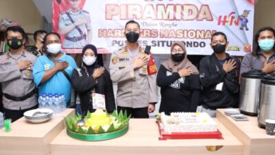 Peringati HPN 2022, Kapolres Situbondo AKBP Andi Sinjaya Sinergi Polri dan Insan Pers