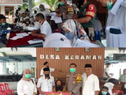 Desa Kebaman didampingi Babinsa dan Babinkantikmas melaksanakan Giat BBKTM