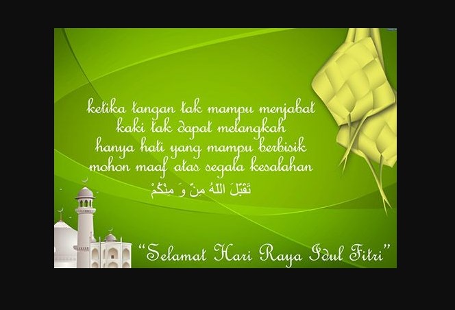 Ucapan Selamat Hari Raya Idul Fitri