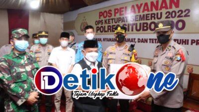 Wujud Perhatian Kepada Anggota, AKBP Andi Sinjaya dan Forkopimda Situbondo Bingkisan di Pos Terpadu Ketupat Semeru 2022