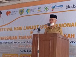 Bupati Bondowoso Resmikan Taman Lansia di Hari Lansia Barokah