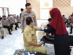 Sambut HUT Bhayangkara ke-76, Polres Bondowoso Gelar Donor Darah