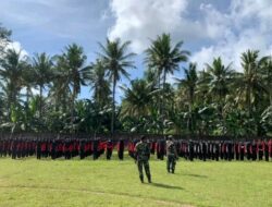 Babinsa Mengisi Kegiatan Kesamaptaan Siswa SMKN DARUL ULUM Muncar
