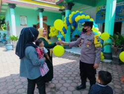 Dorong Suksesnya Program BIAN, Polres Trenggalek Bantu Sosialisasikan Pentingnya Imunisasi Bagi Anak