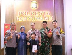 Kapolresta Banyuwangi Berikan Support dan Dukungan Kepada Farel Prayogyo