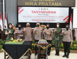Kowad Kodim 0825/Banyuwangi Hadiri Acara Hut Polwan Ke-74 Di Polresta Banyuwangi