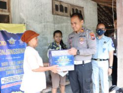 Polisi Peduli, Polres Madiun Kota Beri Bantuan Penderita Cacat Akibat Laka Lantas
