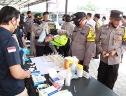 Ratusan Personel Polresta Mojokerto Jalani Tes Urine Mendadak