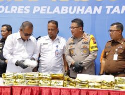 Barang Bukti Puluhan Kilogram Narkoba Dimusnahkan Polres Tanjung Perak