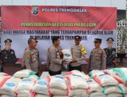 Polres Trenggalek Salurkan Bantuan Peduli Bencana dari Polda Jatim