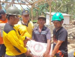 Polres Batu Berikan Bantuan Pembagunan Rumah Warga Pujiharjo yang Terdampak Bencana