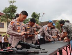 Polres Batu Gelar Pelatihan Pengenalan Teknik Bongkar Pasang Senpi Dinas Polri