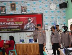 Gerai Vaksin Presisi Polres Tulungagung Gelar Vaksinasi di Sekolah