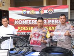Tiga Pelaku Pencuri Kabel Telkom, Berhasil Ditangkap Polres Tanjung Perak