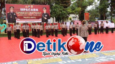 Jelang Malam Tahun Baru, 49 anggota Polres Batu Naik Pangkat