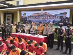Polisi Amankan Belasan Pelaku Narkoba dan Okerbaya di Bondowoso