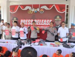 Polres Pasuruan Gelar Pers Release Ungkap Kasus Narkoba di Bulan Januari dan Februari 2023