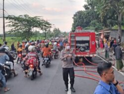 Polisi Gerak Cepat Tangani Kebakaran Warung Kopi di Tenggarang