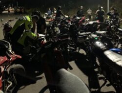 Ratusan Motor Berhasil Diamankan Polisi Saat Akan Balap liar Dijalur JLS Tulungagung