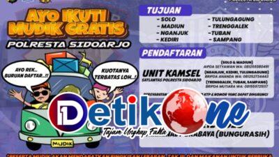 Polresta Sidoarjo Sediakan Mudik Bareng Gratis
