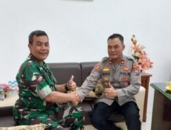 Perkuat Sinergitas, TNI-Polri di Kediri Gelar Silaturahim