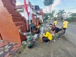 Tetap Solid, TNI – Polri di Tulungagung Laksanakan Jumat Bersih