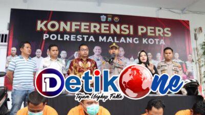 Sindikat Curanmor di 16 TKP Berhasil Di Tangkap Polresta Malang 