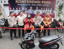 Senyum Bahagia Warga Kota Malang ini Saat  Motornya Yang Dicuri Telah Kembali