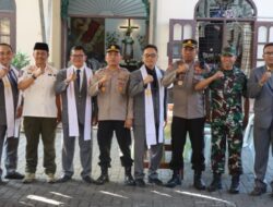 Polres Bondowoso bersama Forpimda mengecek pengamanan ibadah umat Nasrasi di hari Kenaikan Isa Almasih