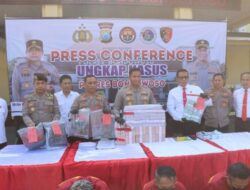Pres Release Polres Bondowoso Terkait Tiga Tersangka Kasus Penipuan