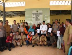 Kapolres Bondowoso Bersama Forkopimda Monitoring dan Evaluasi Bantuan Penyaluran Pangan 