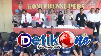Dalam Enam Bulan, 44 Tersangka Narkoba Berhasil Diamankan Polres Tuban