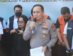 Dua Kurir Sabu Jaringan Sumatera – Jawa Berhasil Ditangkap Polrestabes Surabaya, 33,928 Kg Sabu Disita