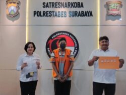 Tersangka Pengedar Narkoba Berhasil Ditangkap Polrestabes Surabaya 