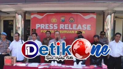 Empat Tersangka Pengedar Narkoba Berhasil Ditangkap Polres Pasuruan Kota 