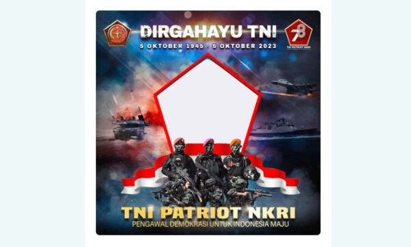 Twibbon HUT TNI ke-78 2023