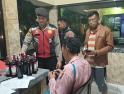 Polisi Amankan Warga Yang Simpan Miras Saat Patroli di Eks Lokalisasi GS