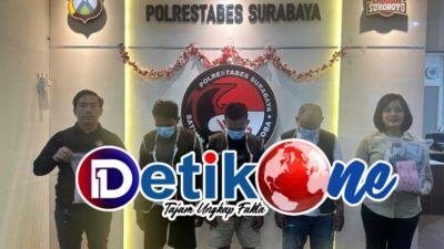 Polrestabes Surabaya Berhasil Menangkap 3 Residivis Narkoba, Ratusan Gram Sabu Disita
