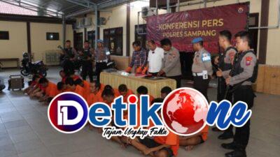 Selama Bulan November 2023, Polres Sampang Berhasil Tangkap 17 Tersangka Penyalahgunaan Narkoba