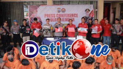 Satresnarkoba Polres Jember Berhasil Ungkap 38 Kasus Narkoba Selama Dua Bulan Terakhir
