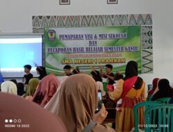 Sosialisasi Pemaparan Visi Misi SMAN 1 Prajekan Untuk Membangun Generasi Unggul