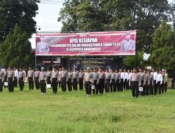 Polres Bondowoso Siapkan Personil Gabungan Untuk Pengaman Pemilu 2024