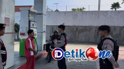 Polres Blitar Kota Cek SPBU, Pastikan Tidak Ada Kecurangan Jelang Mudik Lebaran