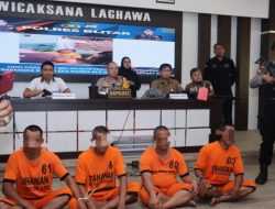 Empat Tersangka Pembalakan Liar Berhasil Ditangkap Satreskrim Polres Blitar