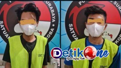 Diduga Edarkan Sabu, Dua Pemuda di Amankan Satresnarkoba Polrestabes Surabaya