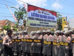 Jelang Pilkada Serentak 2024, Polres Pamekasan Melaksanakan Latihan Dalmas Bersama Polres Sumenep
