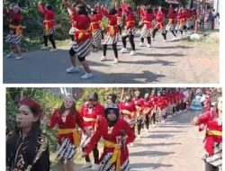 Para Macan GG 5C Blok II RT 02 RW 01 Sememi Jaya Tampil Beda di Karnaval HUT RI ke 79